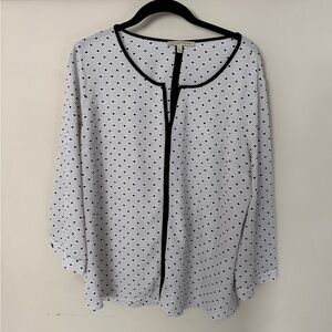 Hawthorne Elegant Black and White Women's Top
